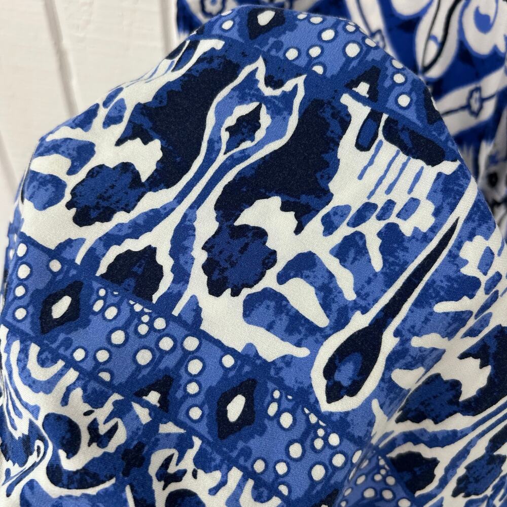 Haute Hippie Blue Boho Wide Leg Pants Drawstring Rayon Beach Womens S - Picture 3 of 9